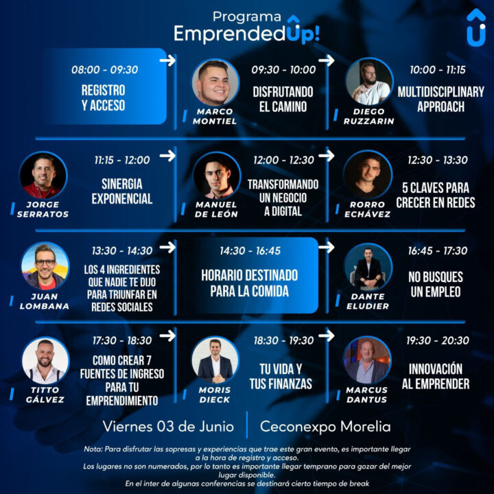 Llega a Morelia evento Emprended Up