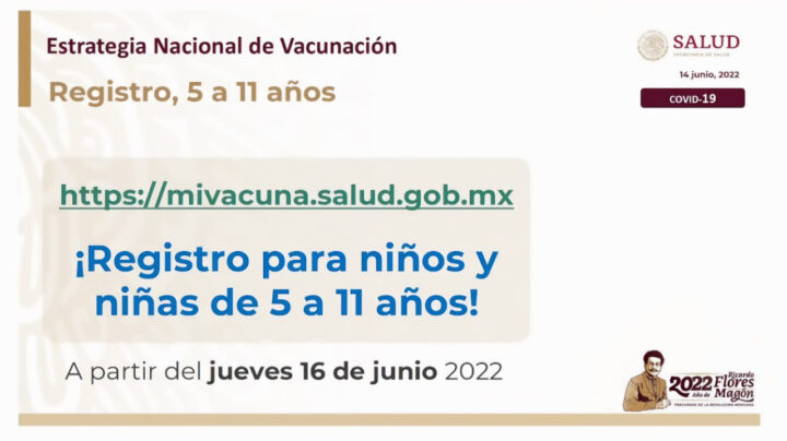 Abrirá registro para la vacunación contra COVID-19 a menores de 5 a 11 años